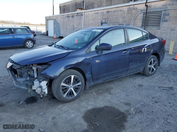 2019 Subaru Impreza Premium with VIN 4S3GKAC67K3621591, listed as a Copart auction lot 43916715 with 84,368 mi miles and Salvage Title. Bid and sale history available at carsss.com. Image 1.