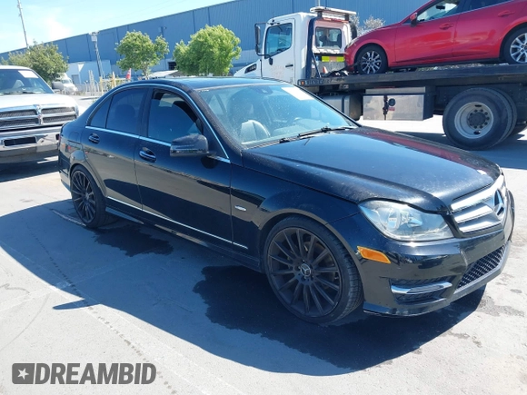 2012 Mercedes-Benz C 250 Sport with VIN WDDGF4HBXCA655040, listed as a IAAI auction lot 42238412 with 151,928 mi miles and . Bid and sale history available at DreamBid. Image 1.
