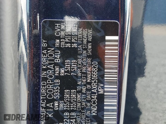 2024 Kia EV6 Light Long Range z VIN KNDC34LAXR5166820, wystawiony jako Copart lot #55206435 z przebiegiem 23 088 mil mil oraz Szkoda całkowita • Salvage title. Historia ofert i sprzedaży dostępna na DreamBid. Obrazek 13.