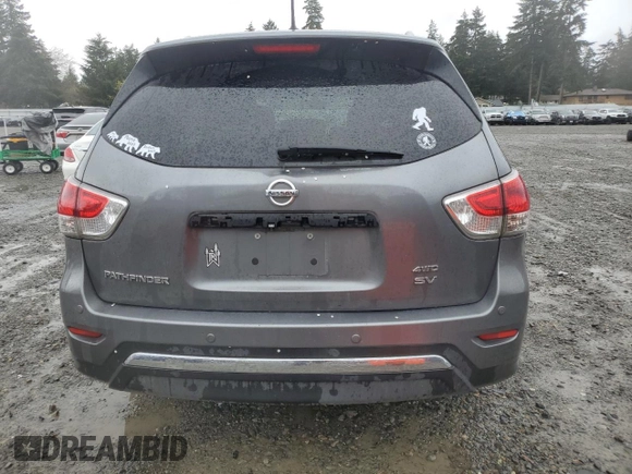 2015 Nissan Pathfinder SV with VIN 5N1AR2MM7FC653740, listed as a Copart auction lot 51338395 with 197,668 mi miles and Salvage Title. Bid and sale history available at carsss.com. Image 6.