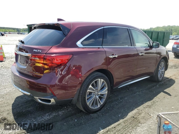 2018 Acura MDX Technology with VIN 5J8YD4H79JL013024, listed as a Copart auction lot 56450505 with 89,375 mi miles and Salvage title. Bid and sale history available at DreamBid. Image 3.