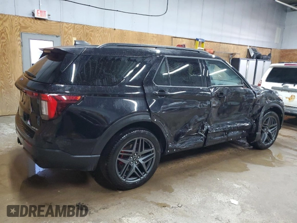 2025 Ford Explorer ST-Line z VIN 1FMUK8KH8SGA07538, wystawiony jako Copart lot #50768235 z przebiegiem 3 245 mil mil oraz Czysty tytuł • Clean title. Historia ofert i sprzedaży dostępna na DreamBid. Obrazek 3.