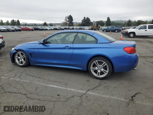 2015 BMW 4 Series 428i with VIN WBA3V7C54FP771931, listed as a Copart auction lot 53778755 with 51,411 mi miles and Salvage Title. Bid and sale history available at carsss.com. Image 2.