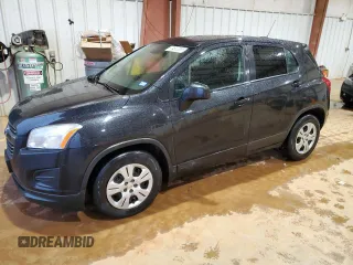 2015 Chevrolet Trax LS with VIN KL7CJKSB3FB254512, listed as a Copart auction lot 44920065 with 57,342 mi miles and Clean Title. Bid and sale history available at carsss.com. Image 1.