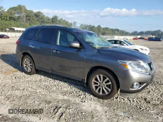 2016 Nissan Pathfinder SV with VIN 5N1AR2MN9GC624850, listed as a Copart auction lot 73777514 with 140,215 mi miles and Salvage title. Bid and sale history available at DreamBid. Image 4.