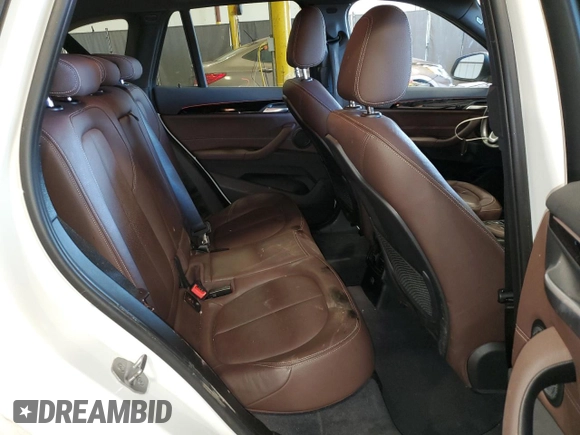 2017 BMW X1 xDrive28i with VIN WBXHT3C36H5F76388, listed as a Copart auction lot 48435305 with 51,841 mi miles and Salvage title. Bid and sale history available at DreamBid. Image 10.