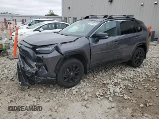 2022 Toyota RAV4 Hybrid XSE with VIN 2T3E6RFV8NW035058, listed as a Copart auction lot 57299465 with 41,511 mi miles and Salvage title. Bid and sale history available at DreamBid. Image 1.