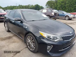 2018 Kia Optima SX with VIN 5XXGV4L21JG219652, listed as a IAAI auction lot 42594762 with 134,297 mi miles and . Bid and sale history available at DreamBid. Image 1.