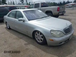 2000 Mercedes-Benz S 320/430/500 z VIN WDBNG70J6YA106573, wystawiony jako IAAI lot #42543967 z przebiegiem Nie podano mil oraz . Historia ofert i sprzedaży dostępna na DreamBid. Obrazek 1.