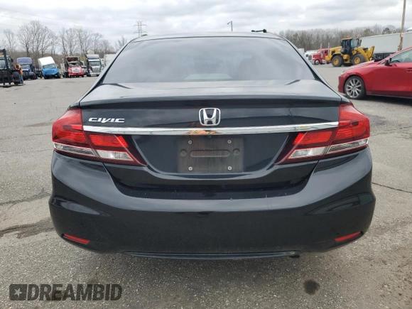 2015 Honda Civic Sedan EX-L with VIN 2HGFB2F95FH500991, listed as a Copart auction lot 51666015 with 0 mi miles and Clean Title. Bid and sale history available at carsss.com. Image 6.