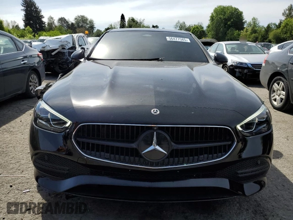 2022 Mercedes-Benz C 300 with VIN W1KAF4HB5NR052877, listed as a Copart auction lot 56477585 with 15,628 mi miles and Salvage title. Bid and sale history available at DreamBid. Image 5.
