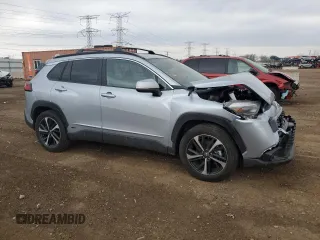 2023 Toyota Corolla Cross Hybrid S with VIN 7MUFBABG7PV004161, listed as a Copart auction lot 53845285 with 21,095 mi miles and Salvage title. Bid and sale history available at DreamBid. Image 4.