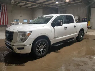 2022 Nissan Titan SV with VIN 1N6AA1EF7NN100298, listed as a Copart auction lot 87643165 with 86,120 mi miles and Clean title. Bid and sale history available at DreamBid. Image 1.