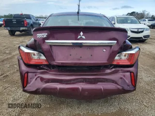 2021 Mitsubishi Mirage G4 ES with VIN ML32FUFJ0MHF03247, listed as a Copart auction lot 45087385 with 77,568 mi miles and Non Repairable. Bid and sale history available at carsss.com. Image 6.