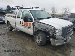 2005 Ford Super Duty F-250 XL with VIN 1FTSX20565EB83099, listed as a Copart auction lot 43036775 with 183,912 mi miles and Salvage Title. Bid and sale history available at carsss.com. Image 4.