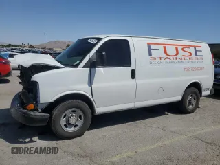 2016 Chevrolet Express Cargo with VIN 1GCWGAFF5G1190275, listed as a Copart auction lot 54185295 with 103,253 mi miles and Salvage title. Bid and sale history available at DreamBid. Image 1.