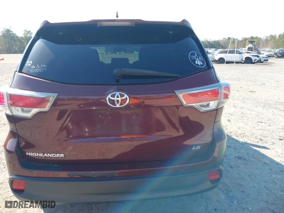 2016 Toyota Highlander LE Plus with VIN 5TDZKRFH4GS134343, listed as a IAAI auction lot 41698838 with 149,189 mi miles. Bid and sale history available at carsss.com. Image 16.