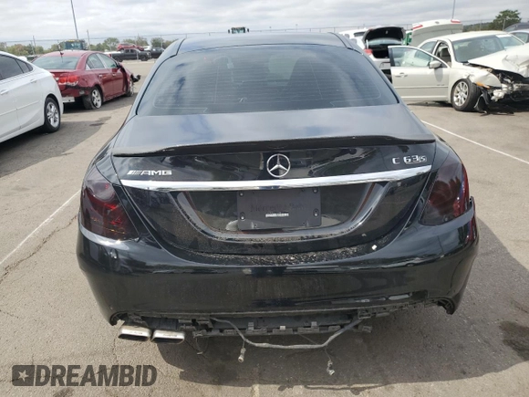 2016 Mercedes-Benz C 63 S AMG with VIN 55SWF8HB3GU127350, listed as a Copart auction lot 72689024 with 66,299 mi miles and Salvage title. Bid and sale history available at DreamBid. Image 6.