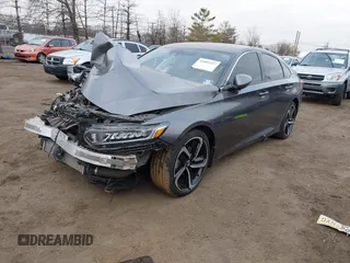 2019 Honda Accord Sport z VIN 1HGCV1F37KA051273, wystawiony jako IAAI lot #41805537 z przebiegiem 73 197 mil mil oraz . Historia ofert i sprzedaży dostępna na DreamBid. Obrazek 2.