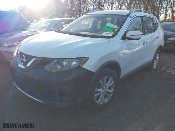 2016 Nissan Rogue SV with VIN KNMAT2MV2GP707020, listed as a IAAI auction lot 41574920 with 999,999 mi miles. Bid and sale history available at carsss.com. Image 17.
