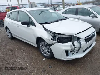 2019 Subaru Impreza with VIN 4S3GTAA67K3721545, listed as a IAAI auction lot 41913729 with 37,949 mi miles and . Bid and sale history available at DreamBid. Image 1.