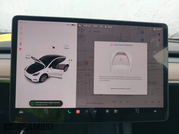 2022 Tesla Model Y Long Range z VIN 7SAYGDEE4NF315356, wystawiony jako IAAI lot #41571151 z przebiegiem 1 056 mil mil oraz . Historia ofert i sprzedaży dostępna na DreamBid. Obrazek 18.