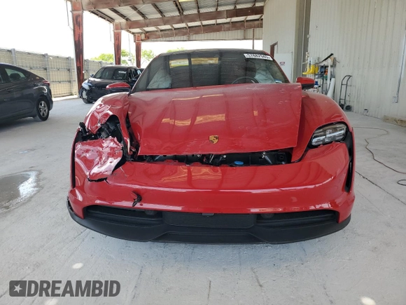 2022 Porsche Taycan with VIN WP0AA2Y15NSA10998, listed as a Copart auction lot 57882945 with Not provided miles and Salvage title. Bid and sale history available at DreamBid. Image 5.