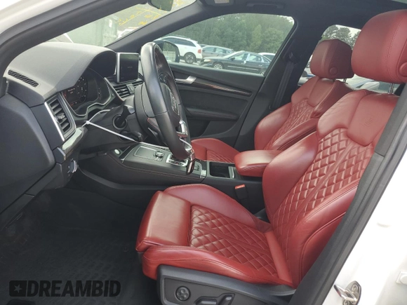2020 Audi SQ5 Premium Plus with VIN WA1B4AFY3L2056419, listed as a Copart auction lot 55294295 with 51,490 mi miles and Salvage title. Bid and sale history available at DreamBid. Image 6.