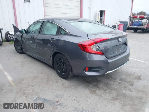 2020 Honda Civic LX with VIN 2HGFC2F63LH530442, listed as a IAAI auction lot 42071650 with 38,520 mi miles and . Bid and sale history available at DreamBid. Image 3.