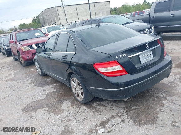 2009 Mercedes-Benz C-Class 3.0L Sport with VIN WDDGF54X29R047918, listed as a IAAI auction lot 41891198 with 1 mi miles. Bid and sale history available at carsss.com. Image 3.