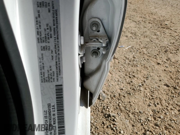 2022 Ram 1500 z VIN 1C6RRENG5NN241263, wystawiony jako Copart lot #67242344 z przebiegiem 83 443 mil mil oraz Szkoda całkowita • Salvage title. Historia ofert i sprzedaży dostępna na DreamBid. Obrazek 13.