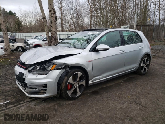 2017 Volkswagen Golf GTI S with VIN 3VW447AU4HM030222, listed as a Copart auction lot 35908933 with 51,703 mi miles. Bid and sale history available at carsss.com. Image 1.