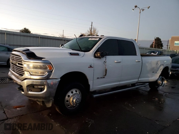 2023 Ram 3500 Laramie with VIN 3C63RRJL6PG521799, listed as a Copart auction lot 78871084 with 101,301 mi miles and Salvage Title. Bid and sale history available at carsss.com. Image 1.