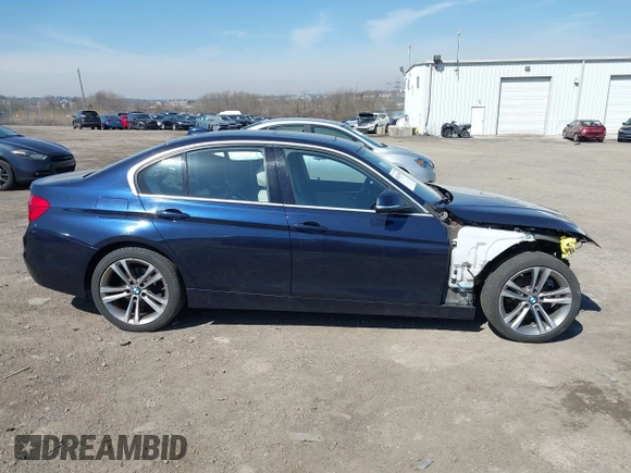 2017 BMW 3 Series 330i xDrive with VIN WBA8D9G37HNU65303, listed as a IAAI auction lot 41813598 with 43,072 mi miles. Bid and sale history available at carsss.com. Image 14.