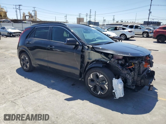2023 Kia Niro Wind with VIN KNDCR3L15P5025823, listed as a Copart auction lot 50374514 with 37,647 mi miles and Salvage Title. Bid and sale history available at DreamBid. Image 4.
