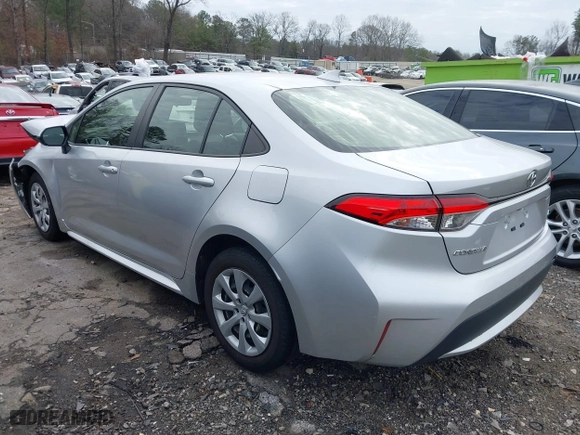 2020 Toyota Corolla LE with VIN JTDEPRAEXLJ083774, listed as a IAAI auction lot 41537871 with 135,769 mi miles. Bid and sale history available at carsss.com. Image 3.