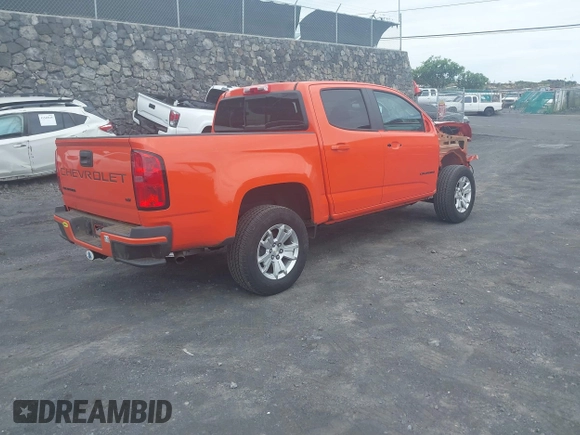 2021 Chevrolet Colorado 2WD LT with VIN 1GCGSCENXM1297969, listed as a IAAI auction lot 42025058 with 24,890 mi miles and . Bid and sale history available at DreamBid. Image 4.