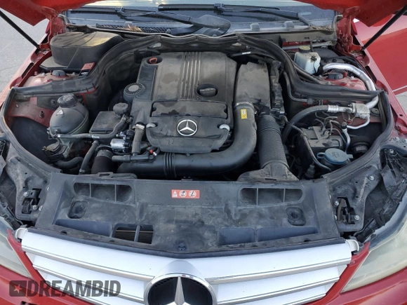2012 Mercedes-Benz C 250 Sport with VIN WDDGF4HB7CR237214, listed as a Copart auction lot 55521725 with Not Provided miles and Salvage Title. Bid and sale history available at DreamBid. Image 11.