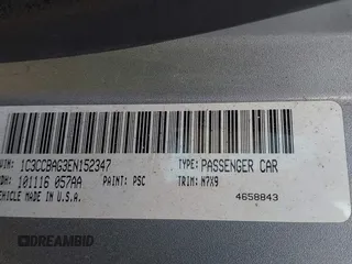 2014 Chrysler 200 LX with VIN 1C3CCBAG3EN152347, listed as a IAAI auction lot 41899981 with 102,918 mi miles. Bid and sale history available at carsss.com. Image 9.