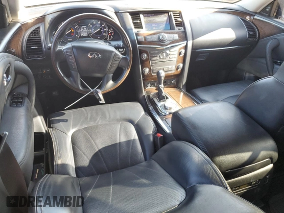 2012 Infiniti QX56 8-passenger with VIN JN8AZ2NC5C9317849, listed as a Copart auction lot 68599364 with 225,533 mi miles and Salvage Title. Bid and sale history available at carsss.com. Image 8.