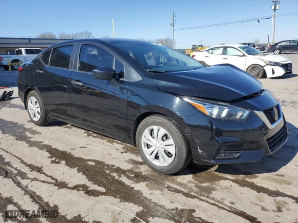 2020 Nissan Versa S with VIN 3N1CN8DV5LL901815, listed as a Copart auction lot 50559625 with 76,593 mi miles and Non Repairable. Bid and sale history available at carsss.com. Image 4.