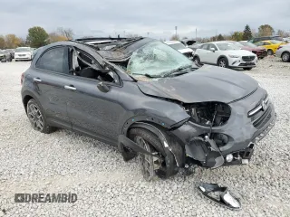 2021 FIAT 500X Trekking with VIN ZFBNF3B18MP945435, listed as a Copart auction lot 78608024 with Not provided miles and Salvage title. Bid and sale history available at DreamBid. Image 4.