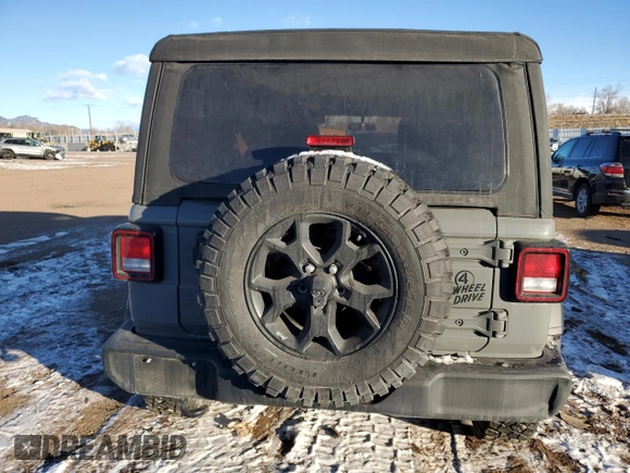 2022 Jeep Wrangler Unlimited Willys Sport with VIN 1C4HJXDN6NW142016, listed as a Copart auction lot 41885135 with 54,638 mi miles and Salvage Title. Bid and sale history available at DreamBid. Image 6.