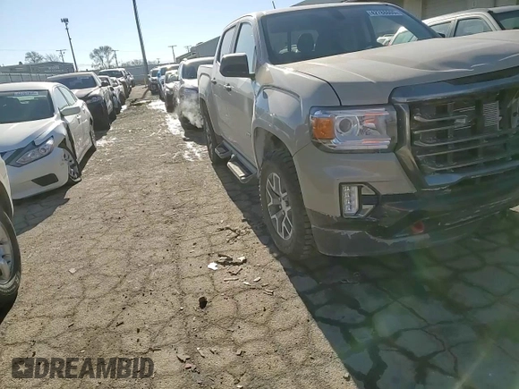 2022 GMC Canyon 4WD AT4 w/Leather with VIN 1GTG6FEN2N1157017, listed as a Copart auction lot 42788605 with 32,317 mi miles and Salvage Title. Bid and sale history available at carsss.com. Image 10.