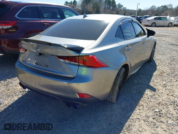 2017 Lexus IS with VIN JTHBA1D27H5049152, listed as a IAAI auction lot 41859592 with 118,567 mi miles. Bid and sale history available at carsss.com. Image 4.