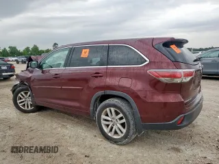 2015 Toyota Highlander LE z VIN 5TDZARFH0FS013178, wystawiony jako Copart lot #58406315 z przebiegiem Nie podano mil oraz Szkoda całkowita • Salvage title. Historia ofert i sprzedaży dostępna na DreamBid. Obrazek 2.