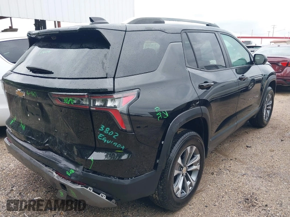 2025 Chevrolet Equinox FWD LT with VIN 3GNAXHEG4SL173229, listed as a IAAI auction lot 42464562 with 12,329 mi miles and . Bid and sale history available at DreamBid. Image 4.
