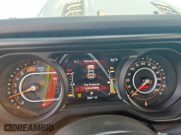 2024 Jeep Wrangler Rubicon X with VIN 1C4RJXFGXRW247781, listed as a Copart auction lot 64393745 with 2,661 mi miles and Salvage title. Bid and sale history available at DreamBid. Image 9.
