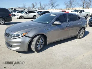 2016 Kia Optima EX with VIN 5XXGU4L38GG043445, listed as a Copart auction lot 47793705 with 128,047 mi miles and Salvage title. Bid and sale history available at DreamBid. Image 1.