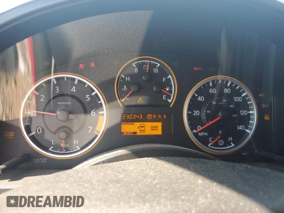 2010 Nissan Titan SE with VIN 1N6BA0ED3AN310467, listed as a Copart auction lot 62888895 with 230,343 mi miles and Salvage title. Bid and sale history available at DreamBid. Image 9.